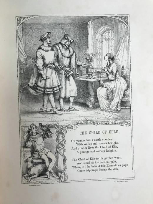 工坊特装本！1842年 英国民谣集 约百余幅版画插图 真皮精装16开 商品图14