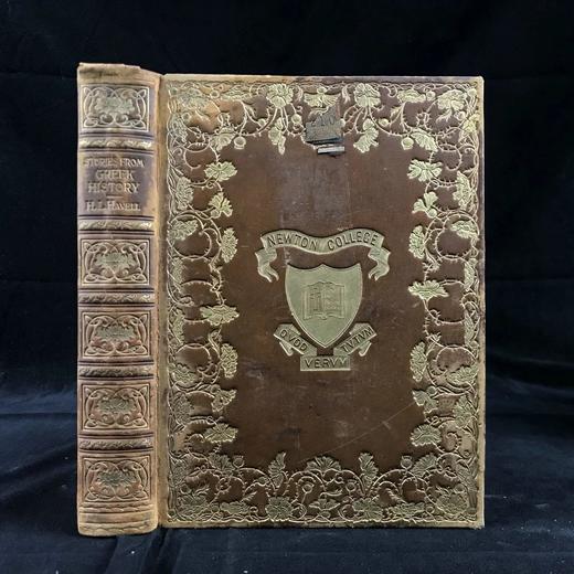 1906年 希腊历史故事集 配插图 全真皮精装32开 商品图0