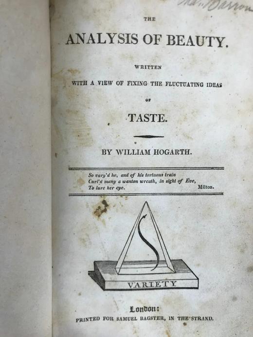 约18世纪后期 威廉·荷加斯《美的分析》 真皮精装32开 商品图2