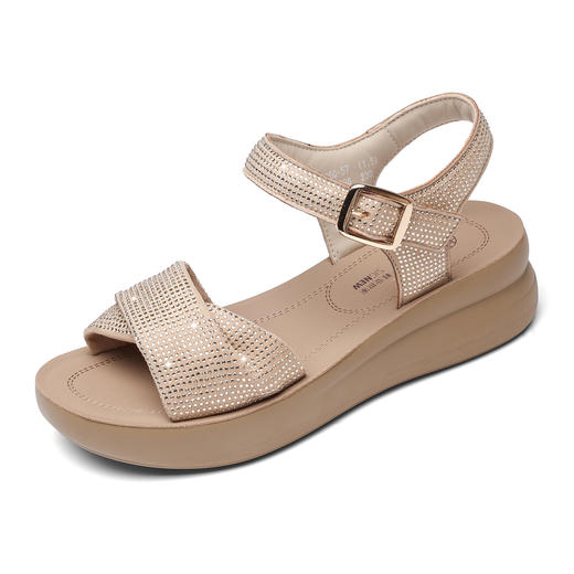 信诺时装妈妈凉鞋中老年洋气外穿沙滩鞋软底舒适女鞋2025新款夏季5L950-57 商品图4