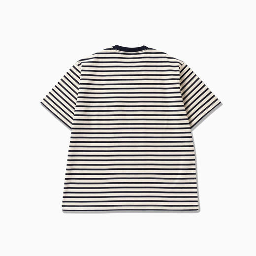 and wander stripe pocket SS T 男女条纹圆领短袖口袋T恤 商品图3