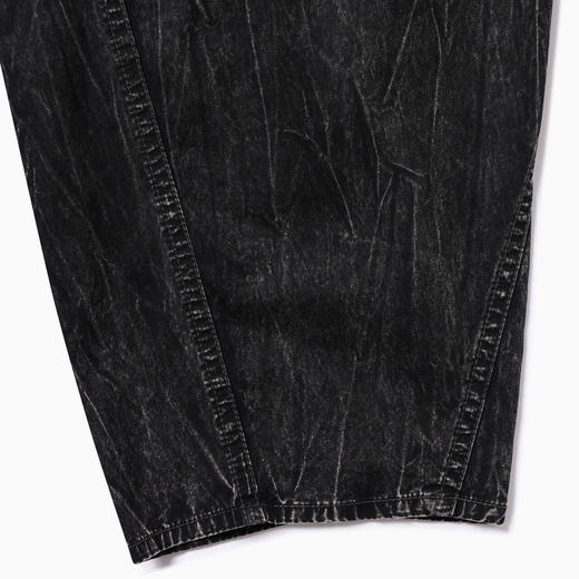 and wander bleach twill wide 成衣染色高支长绒棉宽松锥形裤 商品图3