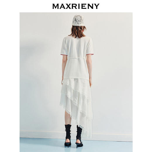 【李兰迪同款】MAXRIENY甜美风樱桃钉珠绣花短袖毛衫收腰系带上衣(货号:MC86SW267) 商品图3