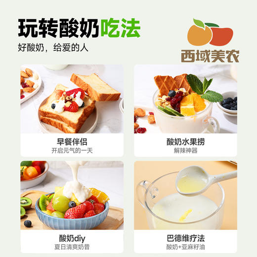 西域美农 每日24菌酸奶无蔗糖酸奶 1kg 轻负担放心喝 内蒙酸奶 商品图5