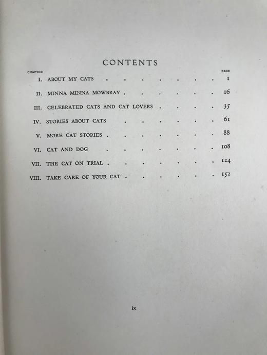 1930年 迈克尔·约瑟夫《猫咪的陪伴》 配大量手绘速写画 漆布精装16开 商品图5