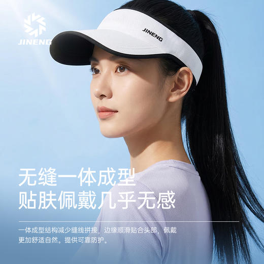 积能春夏男女大帽檐防紫外线防晒透气运动空顶帽棒球帽遮阳显脸小 商品图2