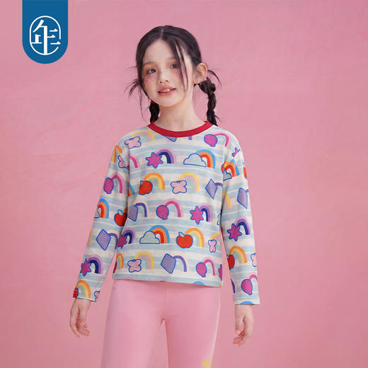 小马宝莉联名年衣童装长袖T恤女童夏季新款儿童女孩卡通打底上衣 商品图1