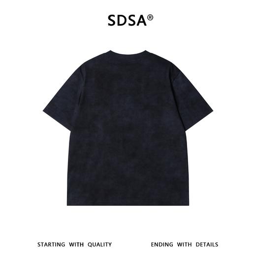 SDSA男装2026新款轻奢潮牌彩色立体花朵装饰设计圆领短袖T恤百搭 商品图4