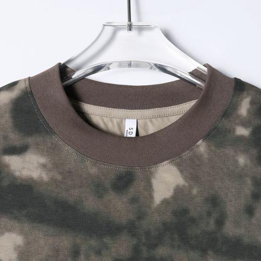 SDSA男装2026新款高贵轻奢复古扎染迷彩圆领短袖T恤百搭宽松上衣 商品图1