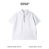 SDSA男装2026新款高贵轻奢潮牌纯色半拉链翻领短袖T恤百搭舒适 商品缩略图0