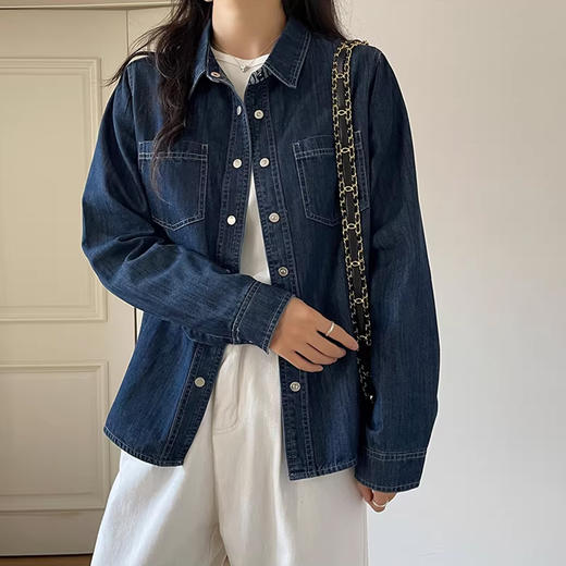 裁缝学苑AQ599正肩牛仔衬衫纸样女装新款复古叠穿外套上衣打板裁剪图 商品图4