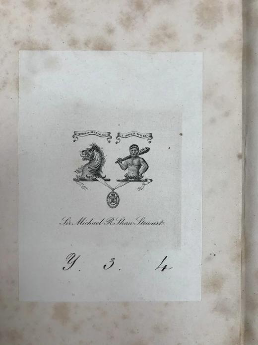 含精美藏书票！1822年 露西·艾金《詹姆斯一世宫廷回忆录》（全2卷） 2幅插图 全真皮精装大32开 商品图2