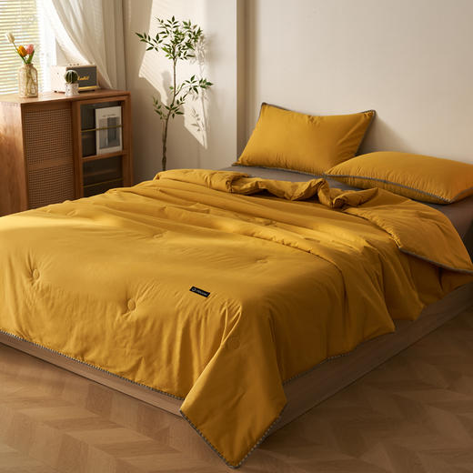 恒源祥 2026新款无印风色织全棉贝壳绣棉花夏被空调被/床单/枕套  透气舒适 多规格可选 商品图1