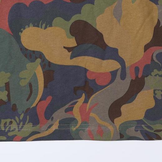 SDSA男装2026新款高贵轻奢美式复古丛林迷彩印花宽松圆领短袖T恤 商品图3