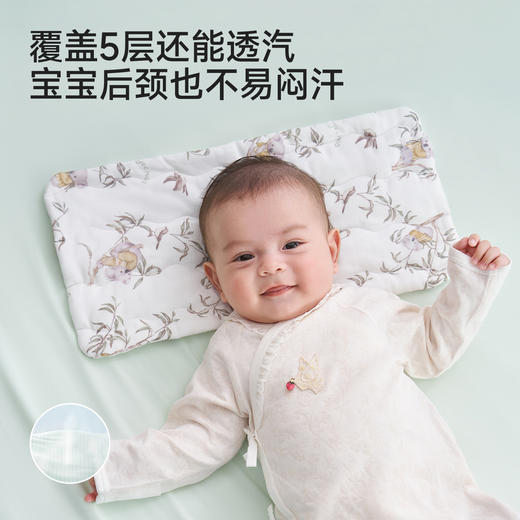 【10A抗菌+小风竹系列】英氏儿童枕头男童女童云片枕四季可用床上用品幼儿园枕头 商品图1