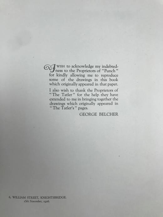 1926年 《笨拙》插画家乔治·贝尔彻漫画集 数十幅插图 精装大16开 商品图4