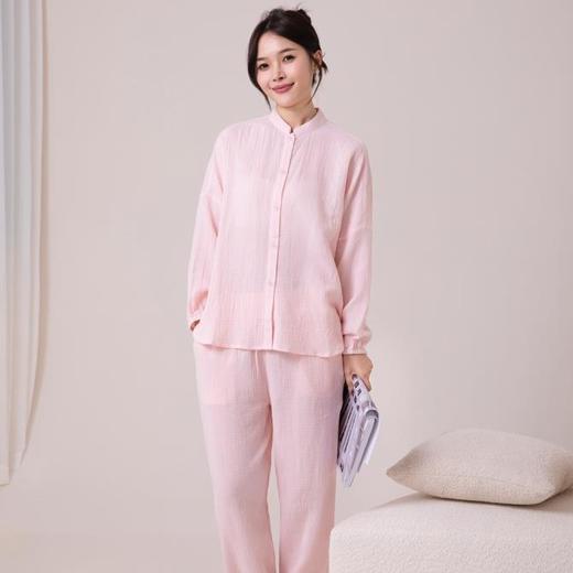 【特价款】宜色家清凉泡芙系列·国风禅意家居服睡衣套装 男女款 商品图0