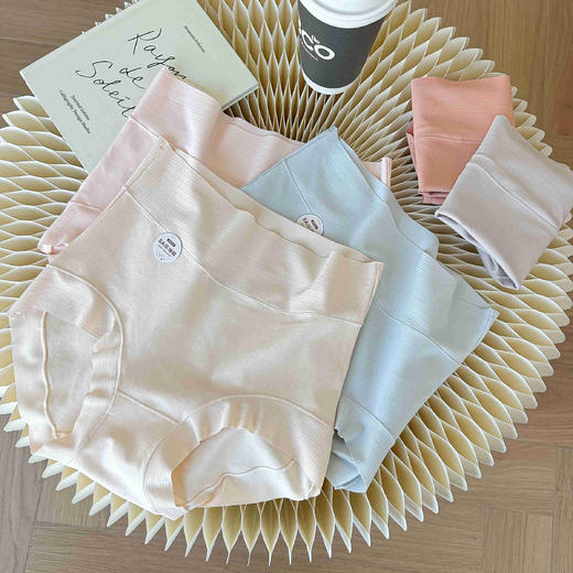 伊麦优品5A纯棉高腰内裤3条装 商品图4