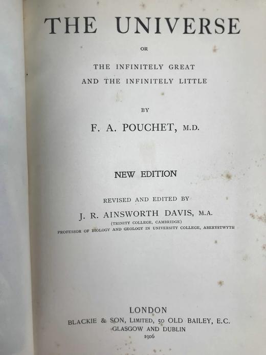 工坊特装本！1906年 宏观与微观宇宙 276幅版画插图 全真皮精装大32开 商品图4