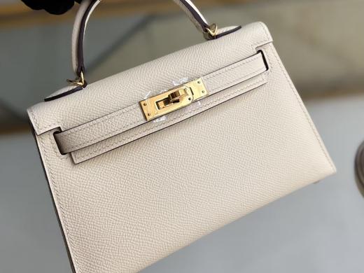 【纯手缝定制不退换】爱马仕 kelly 二代 mini 奶油白 金扣（MM） 商品图4