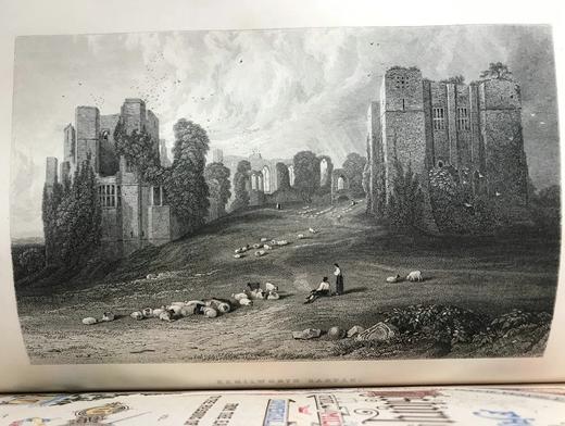 约19世纪后期 家庭英国史（全6卷合订3册） 数十幅版画插图 真皮精装16开 商品图7