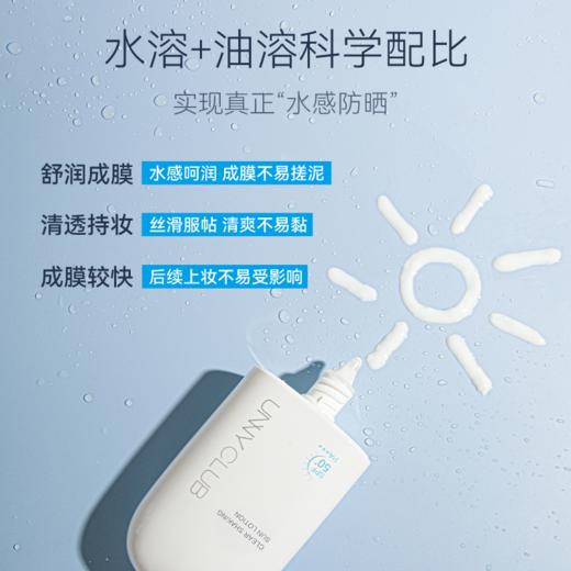 “老爸评测认可”UNNY防晒霜 面部提亮防晒防紫外线 高倍防晒 清爽妆感 SPF50+ 水润款/美白款 50ml/瓶 商品图6