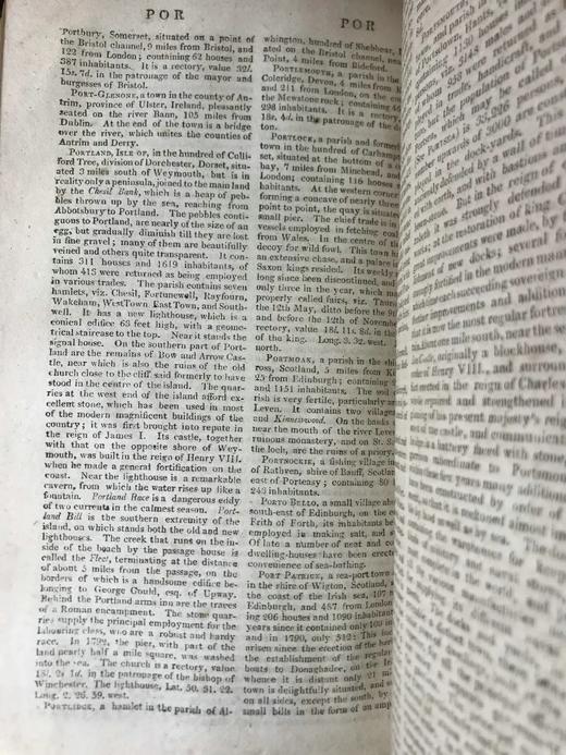 1808年 本杰明·皮茨·卡珀《联合王国地名辞典》 含地图插图真皮精装32开 商品图8