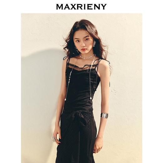 MAXRIENY蕾丝花边吊带上衣女修身显瘦高级气质感2025夏季新款(货号:MS86TP055) 商品图2