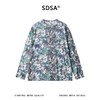 SDSA男装2026新款高贵轻奢小众撞色满印花卉圆领长袖T恤百搭休闲 商品缩略图0