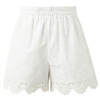 【100棉】三彩2026夏季新款休闲裤高腰白色镂空绣花短裤可外穿S 商品缩略图4
