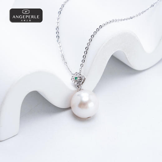 天使之泪 如意点翠淡水珍珠珈白丽珍珠吊坠 SYJ40 商品图3