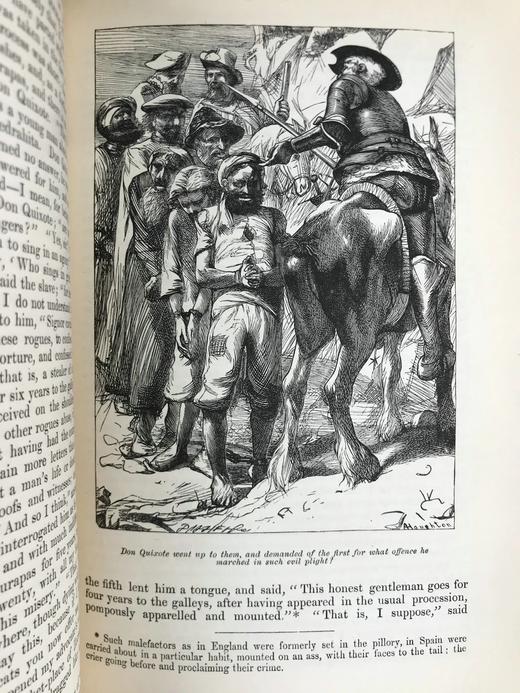 约19世纪后期  Charles Jarvis英译本 堂吉诃德 译自西班牙语原文 100幅插图 漆布精装大32开 商品图13