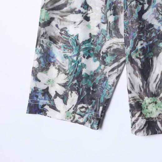 SDSA男装2026新款高贵轻奢小众撞色满印花卉圆领长袖T恤百搭休闲 商品图2