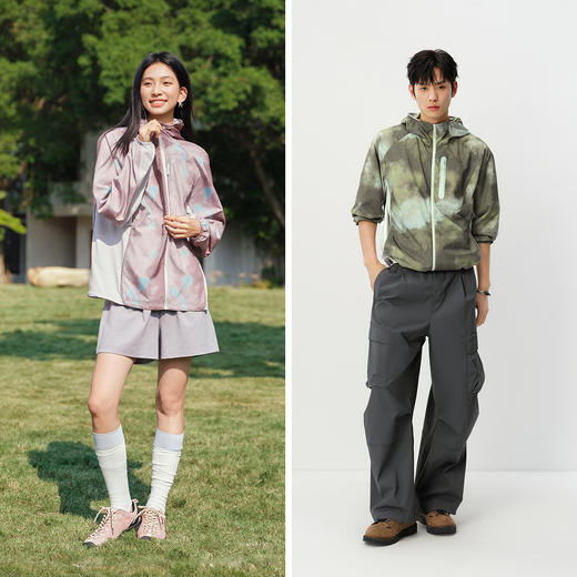 防晒外套|森马夹克男夏季时尚满印连帽上衣2026新款户外透气外衣 商品图4