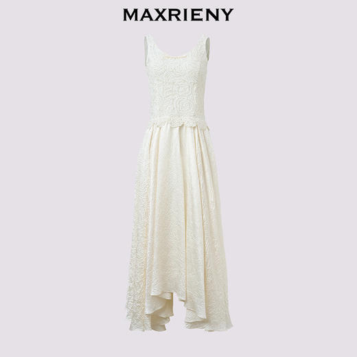 【商场同款】MAXRIENY宫廷复古连衣裙端庄领证订婚长裙伞摆裙子夏(货号:MC86DR287) 商品图4