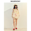 【毛晓彤同款】MAXRIENY浪漫无袖宽松亚麻上衣印花雪纺衫茧型设计(货号:MC86TP036) 商品缩略图1