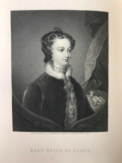 约19世纪后期 家庭英国史（全6卷合订3册） 数十幅版画插图 真皮精装16开 商品图11