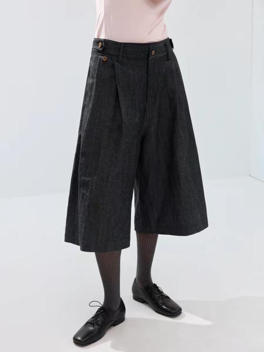 Simple Project/K26400/轻磅苎麻靛蓝原色七分牛仔裤 商品图0