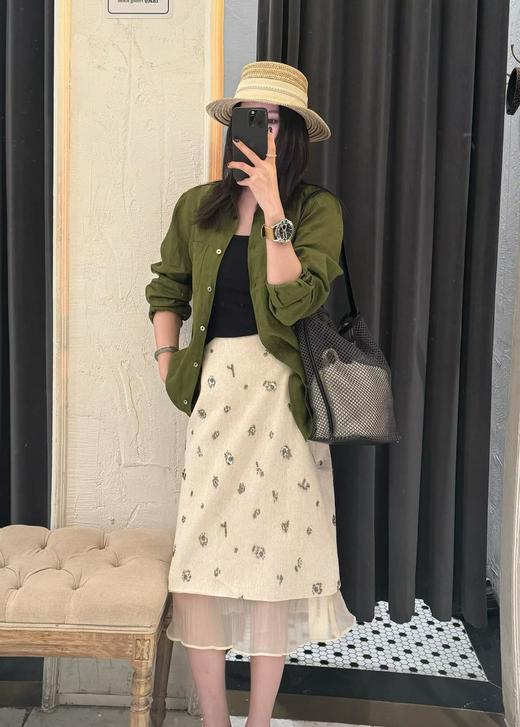 【门店同款】ENJOY夏季正肩亚麻衬衫 170593523 商品图1