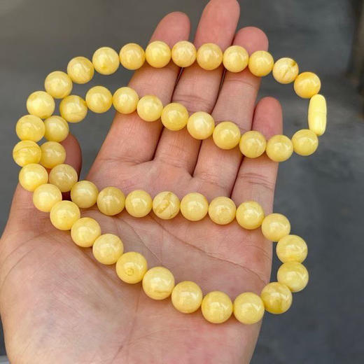 【青山特惠】9.9mm 精品原矿俄料 满蜜 蜜蜡项链 25.3克 m159 商品图2