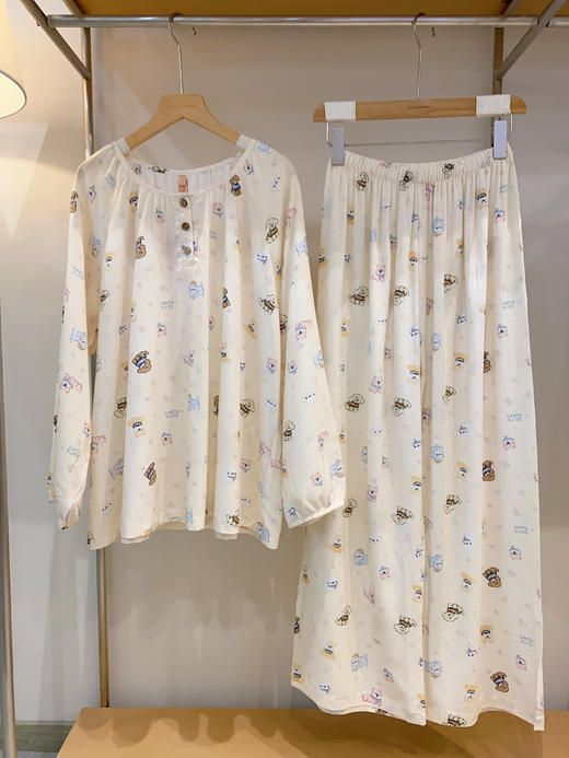 新品松植屋女款100%再生纤维素纤维长袖长裤套装 透气垂感面料自带凉感，告别闷热，出汗不粘身 商品图5