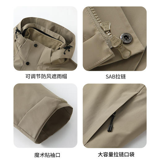 蓝途 2518软壳商务三合一冲锋衣 商品图4