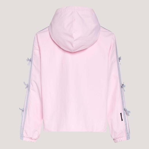 Adidas阿迪达斯DANCE LONG LENGTH JACKET 三条纹舞动系列拒水蝴蝶结运动休闲连帽夹克早春薄外套 商品图8