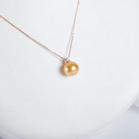 ⁶孤品：【南洋金珍珠】18K金钻石吊坠，10.5MM，编号DZS17，送银链，出证书，48小时鉴赏期——SS06-CR-YMZZ【HOT】