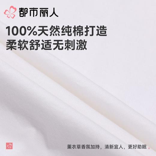 都市丽人睡衣女士睡衣薄家居服32支纯棉单面睡衣女士棉质短袖套装女装短袖短裤LHC2B4 商品图5