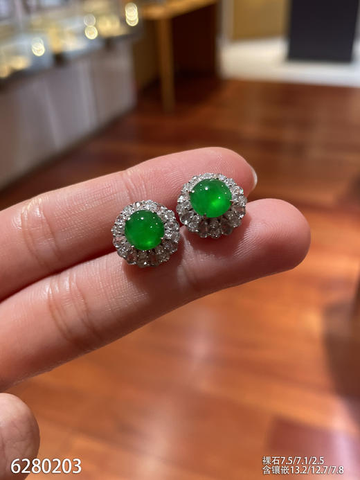 6280203，蛋面耳钉，具体价格微信咨询 商品图5