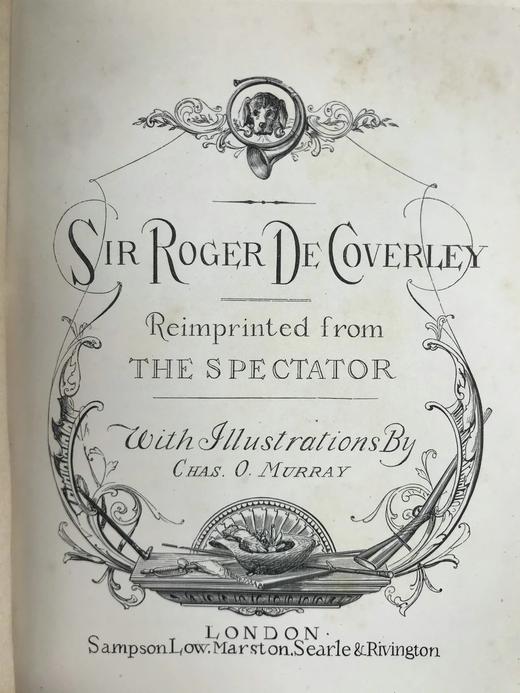 约19世纪后期 罗杰·德·科弗利爵士 数十幅插图 漆布精装32开 商品图3