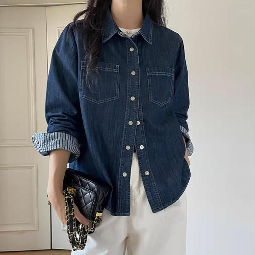 裁缝学苑AQ599正肩牛仔衬衫纸样女装新款复古叠穿外套上衣打板裁剪图 商品图1
