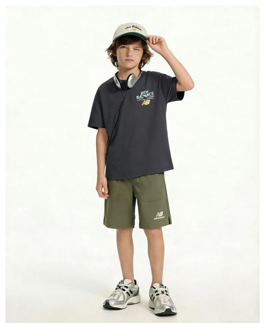 二店y 【 2623两件套】客供面料，棉性高！Nb印花韩系T梭织裤套装 商品图2