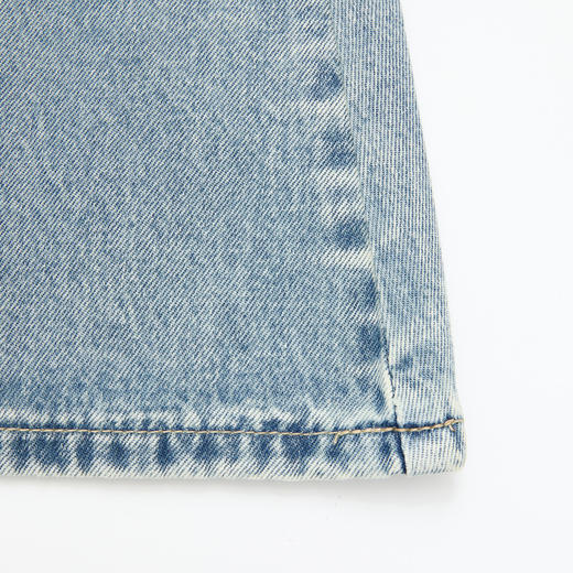 西遇怀旧蓝百搭2026春夏新款高腰显瘦中长款包臀a字裙牛仔半身裙H0060241 商品图5